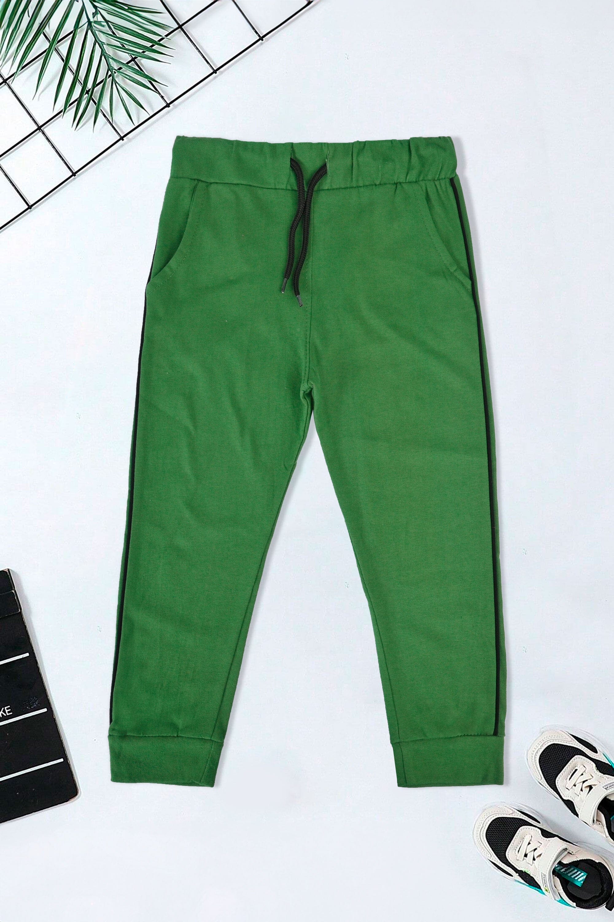 Top Shop Kid's Contrast Side Panel Design Minor Fault Jogger Pants Boy's Trousers SNR 
