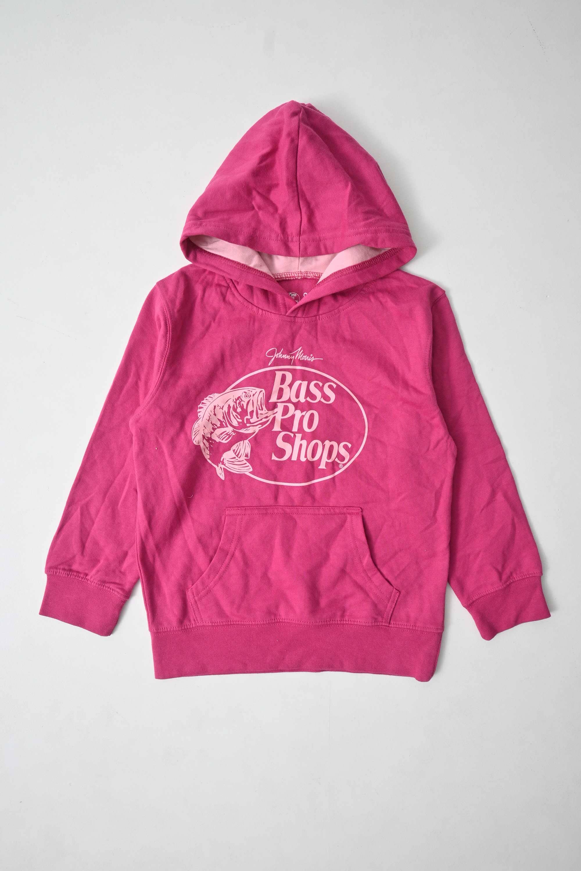Bass Pro Kid's Long Sleeve Fleece Hoodie Boy's Pullover Hoodie SRK Shocking Pink 4 Years 