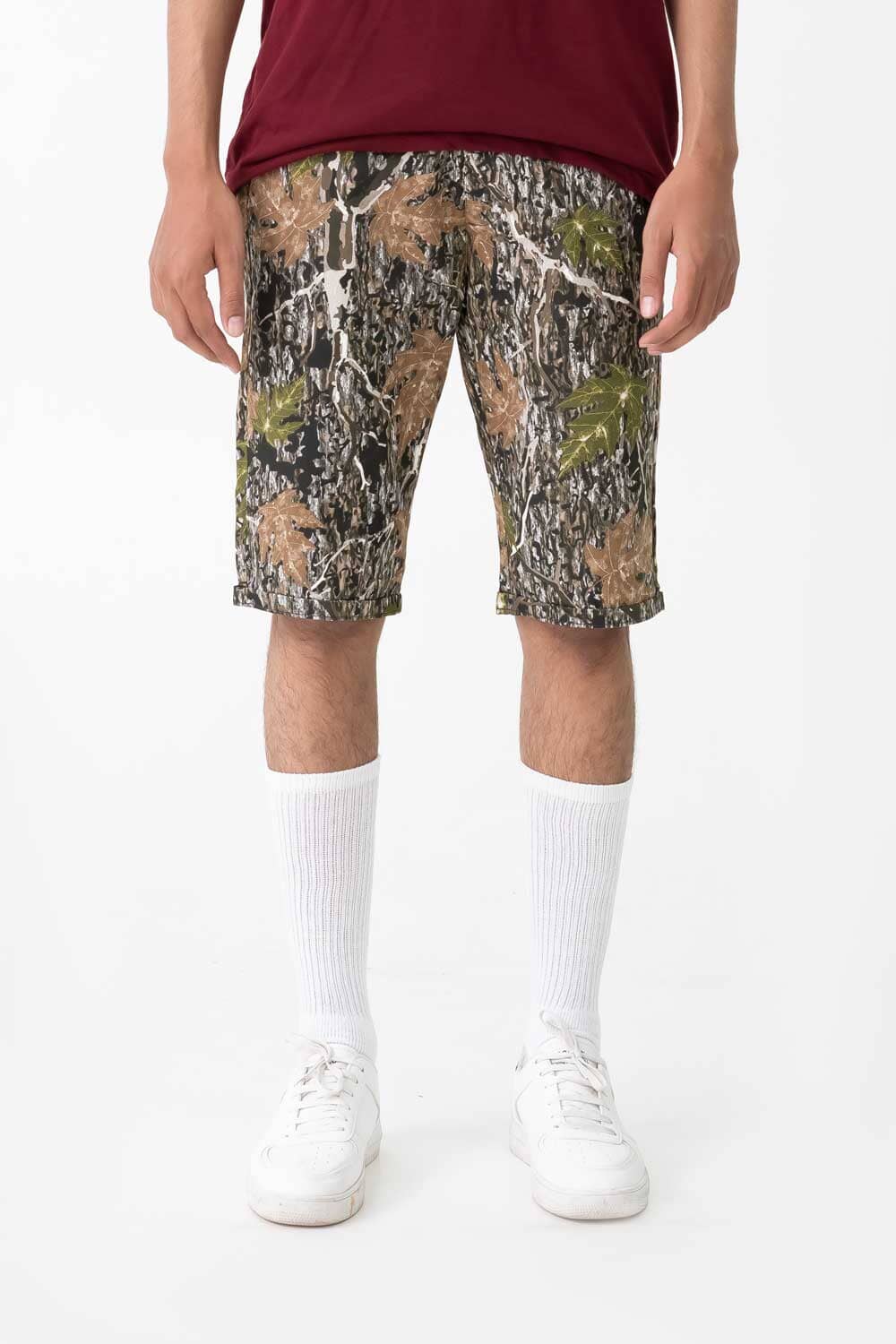 Men's Camouflage Printed Cotton Shorts