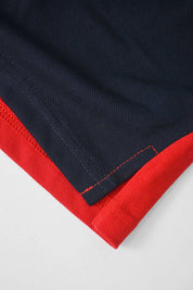 Navy & Red