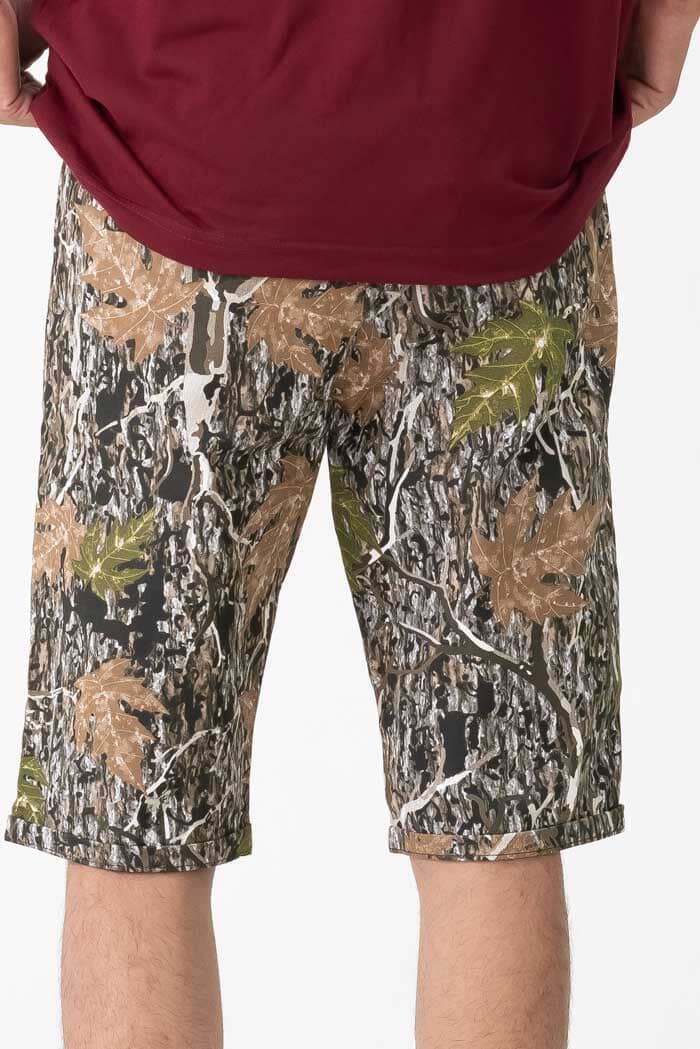 Men's Camouflage Printed Cotton Shorts