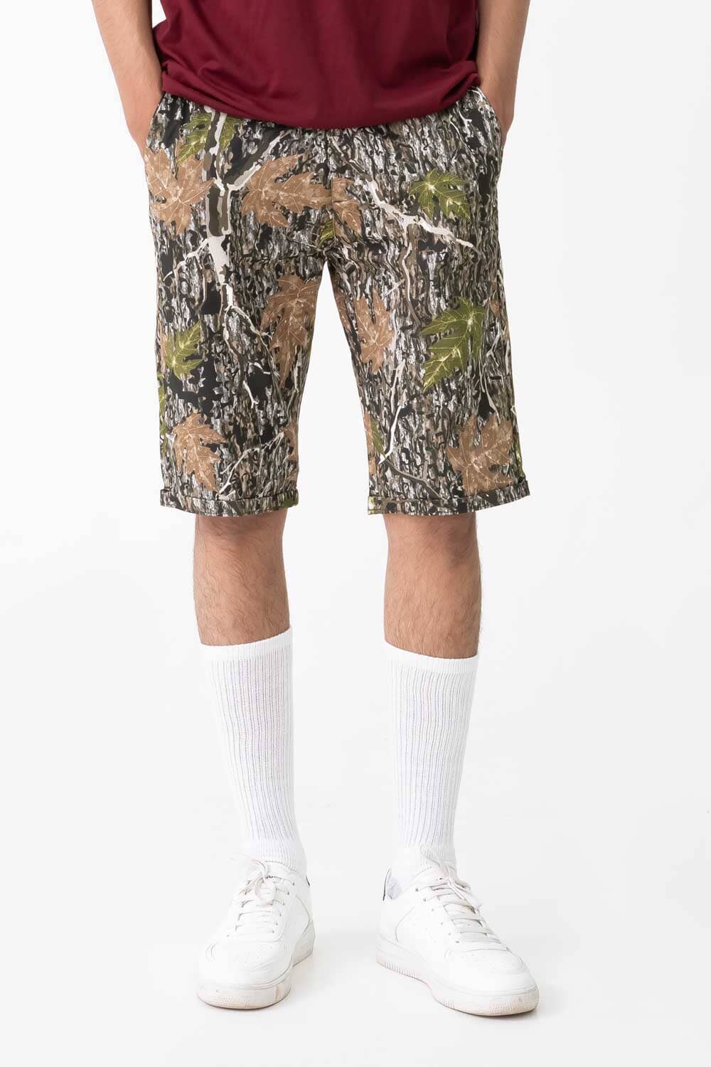Men's Camouflage Printed Cotton Shorts