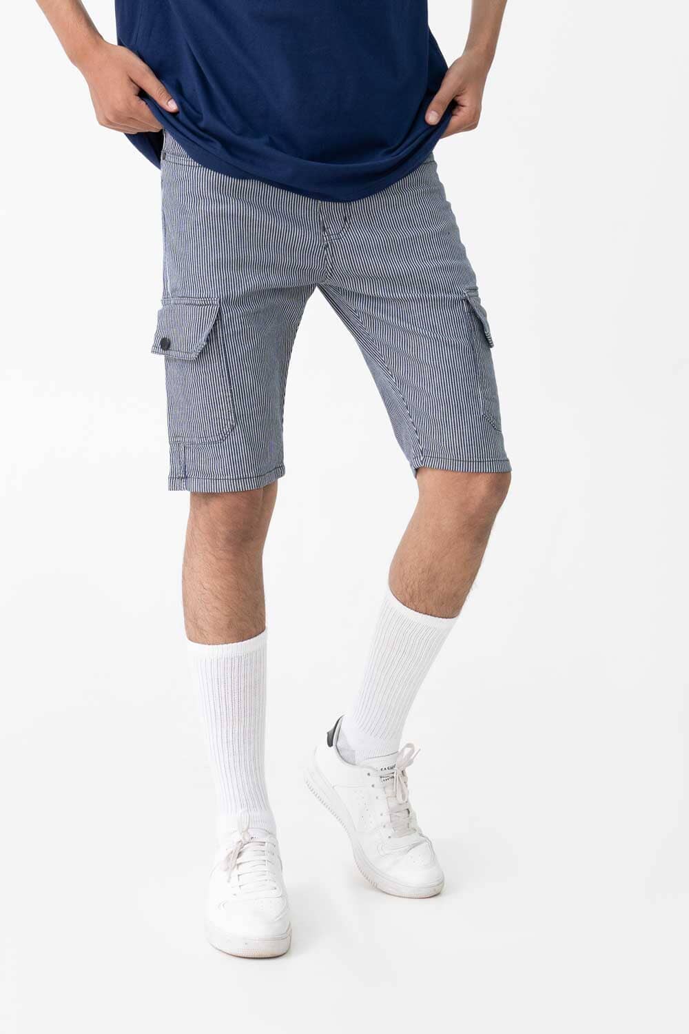 Navy & White