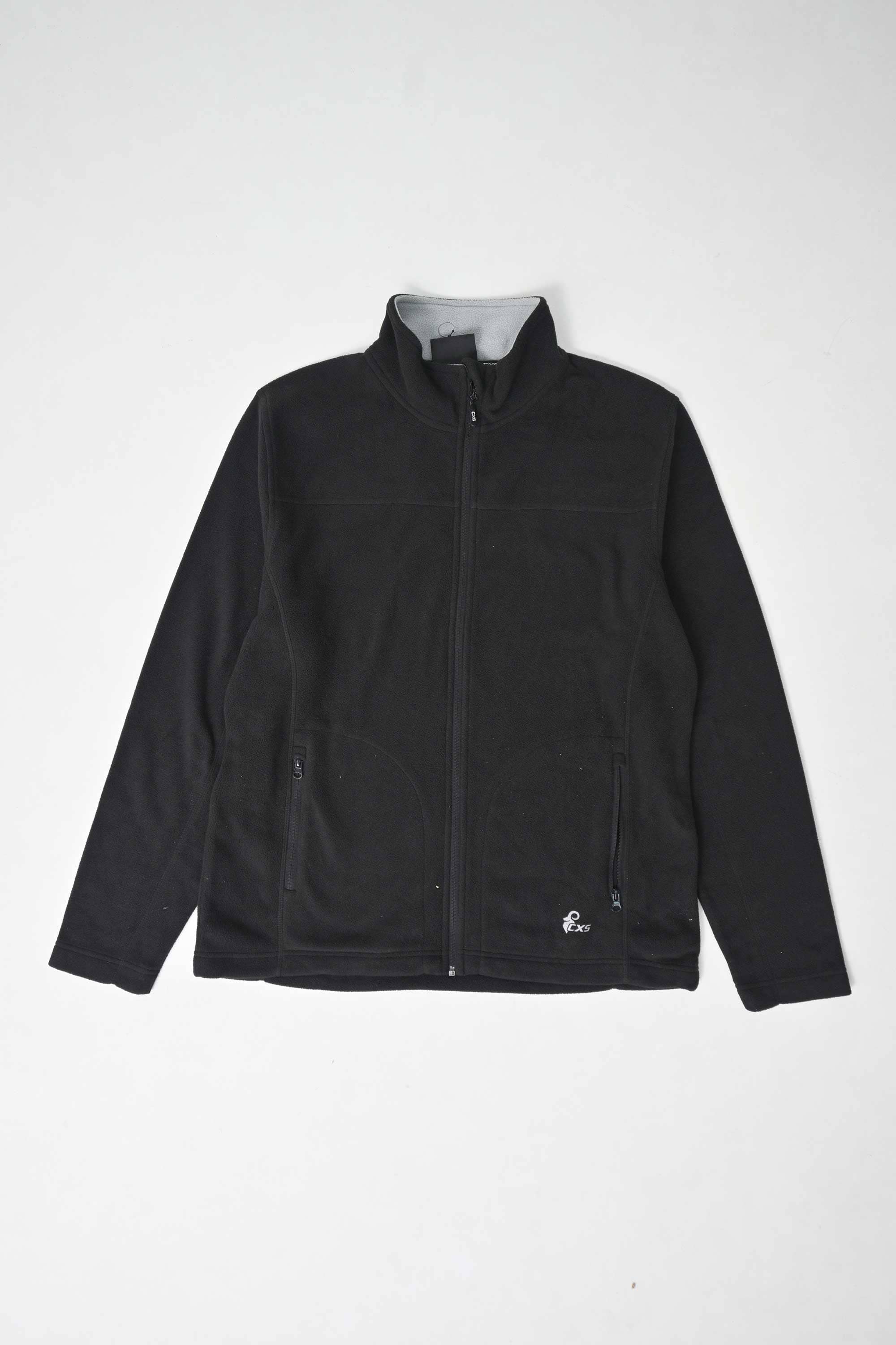 Men's CXS Printed Polar Fleece Zipper Jacket Men's Jacket ST Black L 