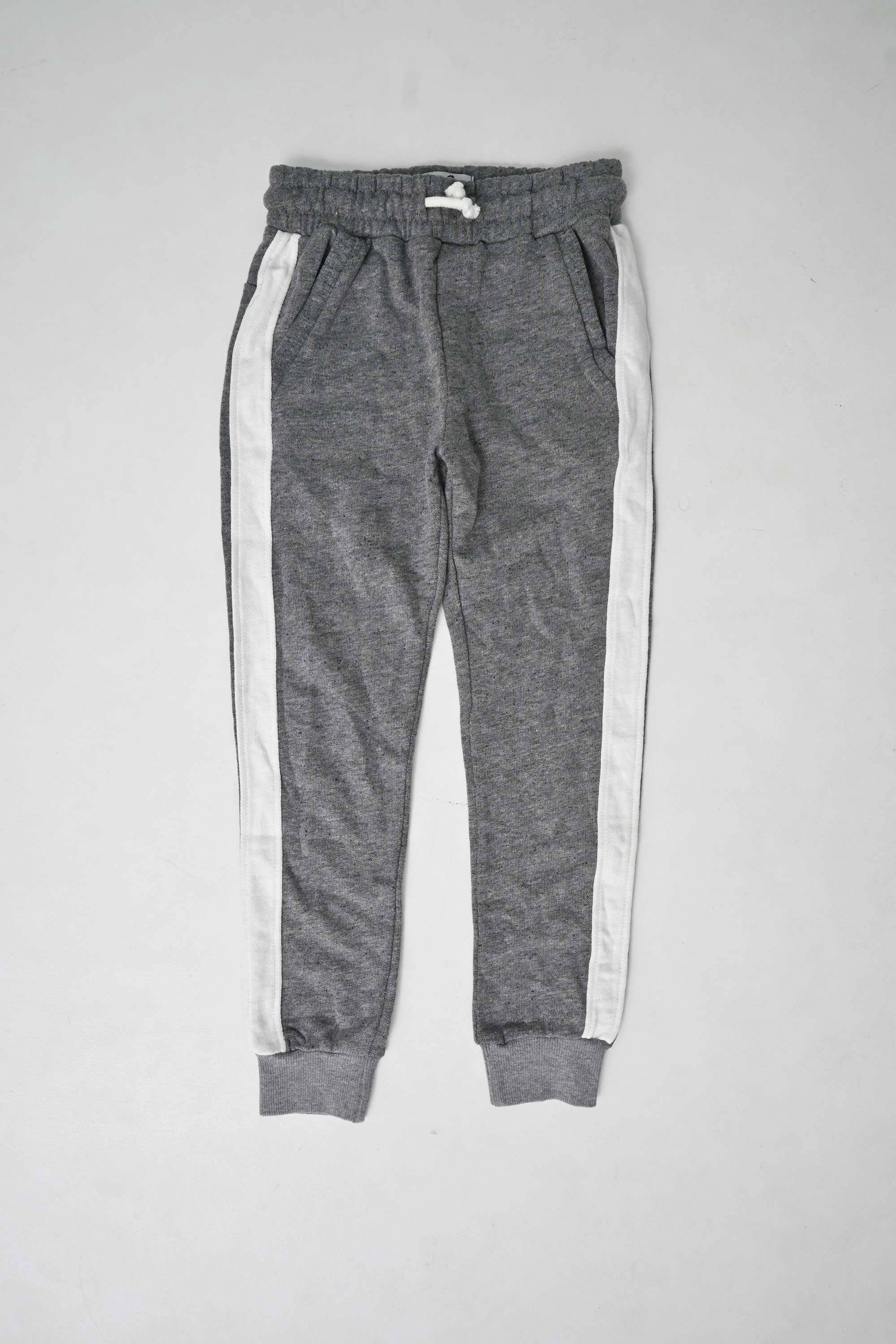 Hoopoe Boy's Contrast Panel Terry Jogger Pants Boy's Trousers ST Grey Marl 4 Years 