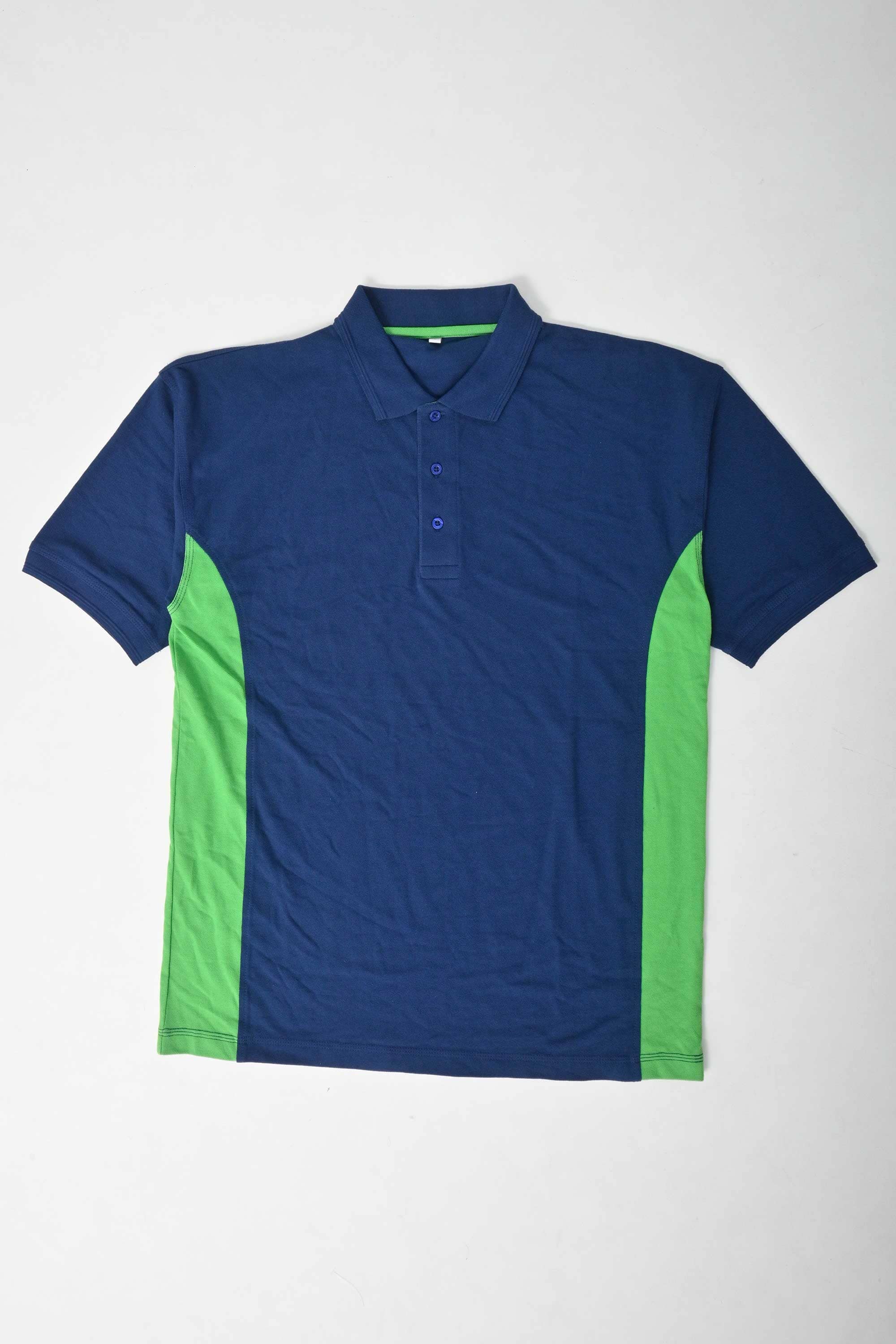 Coesfeld Men's Contrast Panel Polo Shirt Men's Polo Shirt Image Garments (Pvt.) Ltd. Navy & Parrot S 