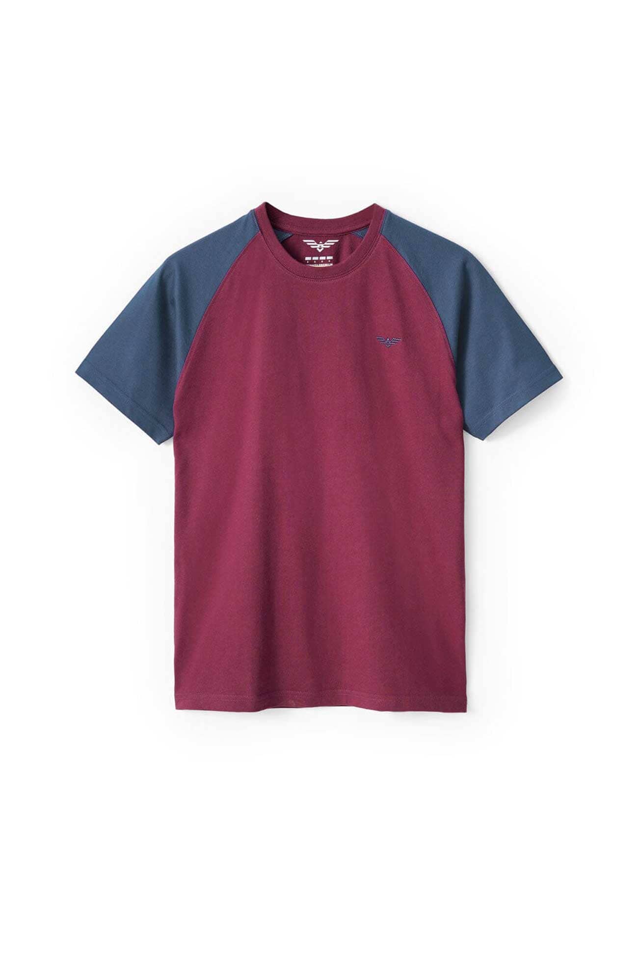 Burgundy & Light Navy