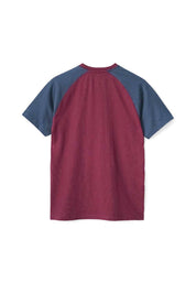 Burgundy & Light Navy
