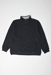 Russell Men's 1/4 Zipper Neck Sweat Shirt Men's Sweat Shirt Dead Stock Black 2XL 