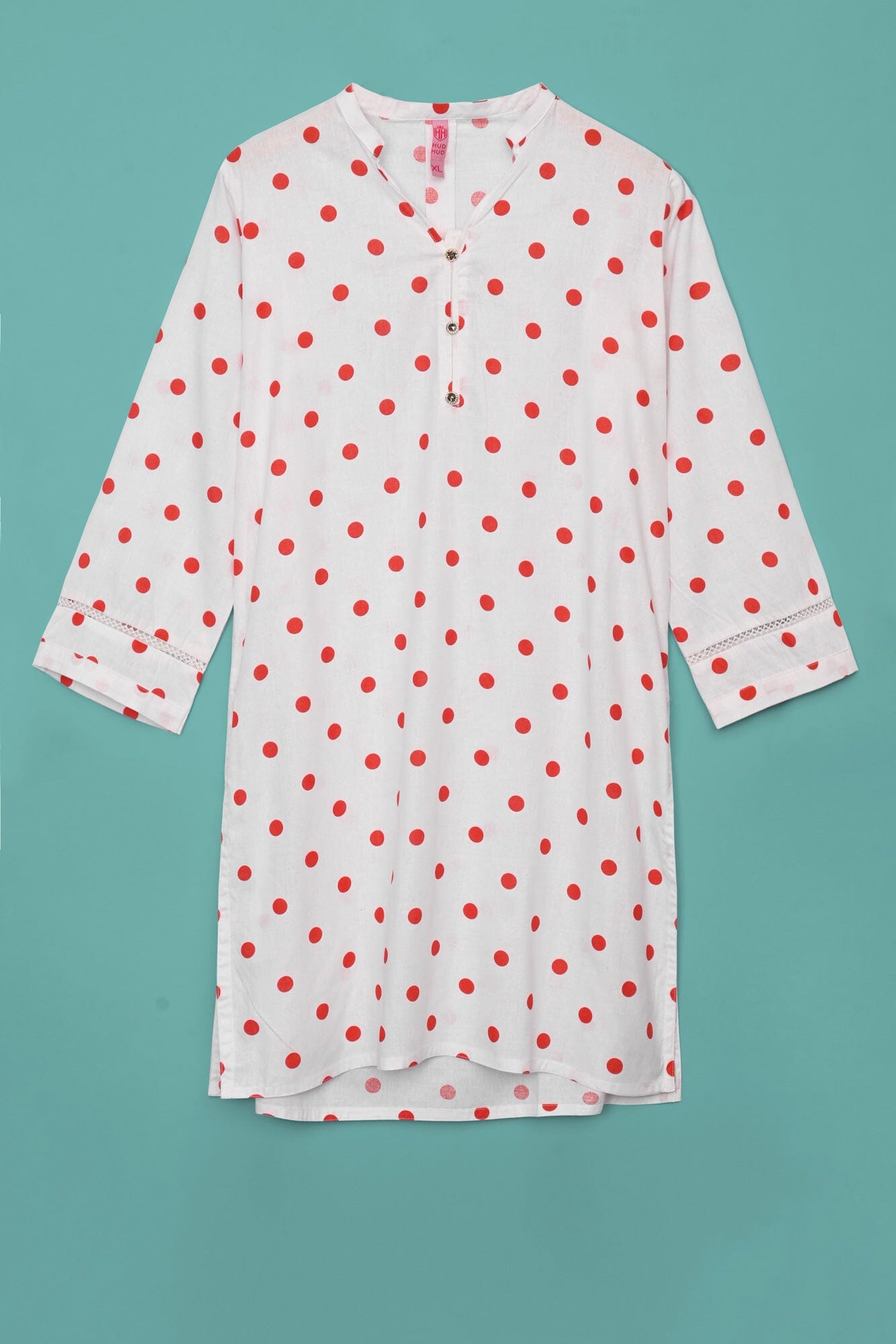 Hud Hud Women's V Neck Style Stitched Kurti Women's Kurti MHJ S 