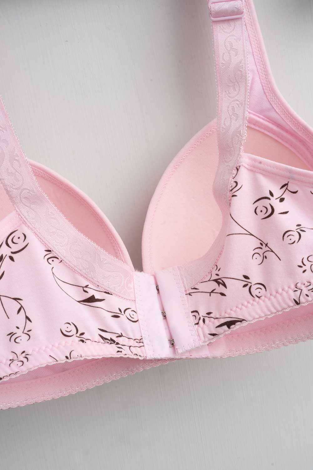 Women's Front-Open Floral Foam Padded Bra