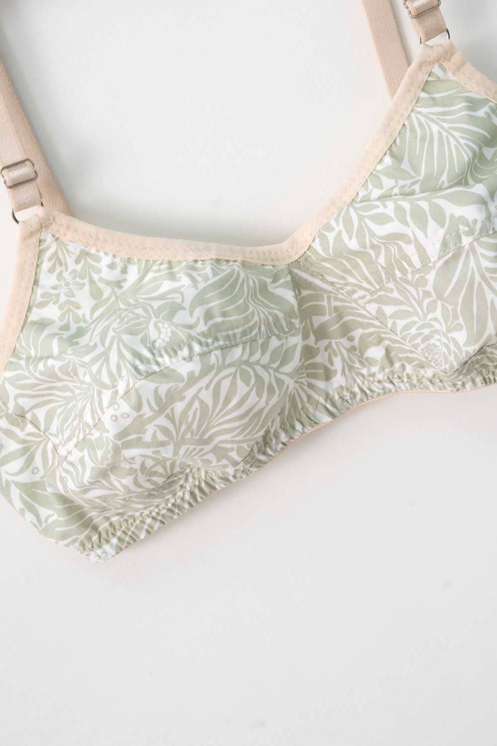 Women's Contrast Straps Cotton Bra