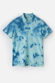 Polo Republica Men's Tie & Dye Short Sleeve Polo Shirt