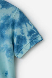 Polo Republica Men's Tie & Dye Short Sleeve Polo Shirt