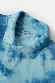 Polo Republica Men's Tie & Dye Short Sleeve Polo Shirt