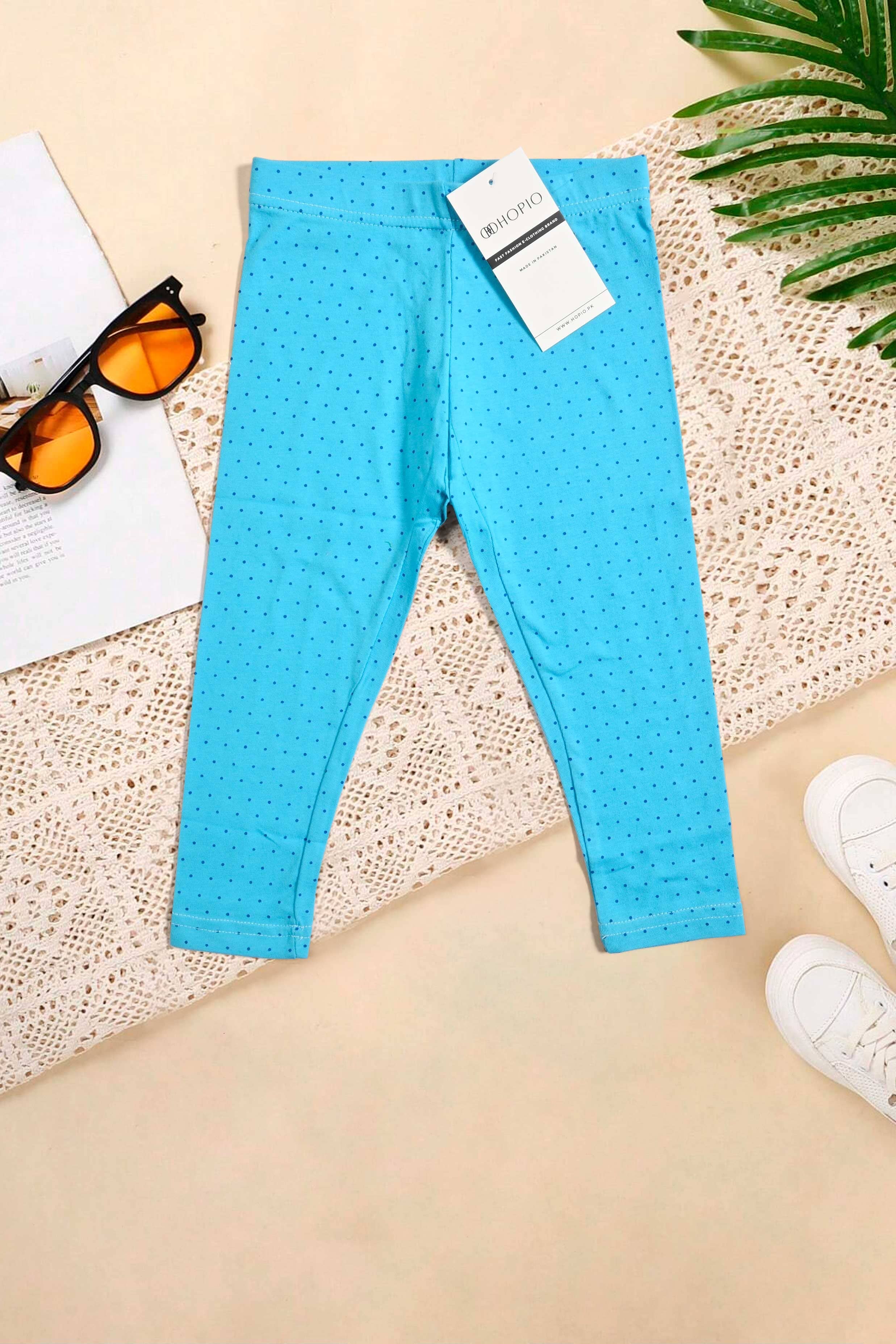 Hopio Girl's Printed Style Leggings Girl's Trousers MHJ 