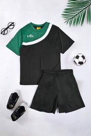 HS Boy's Activewear Short Sleeve Sports Twin Set Boys Twin Set HM Garments (Sale Basis) 