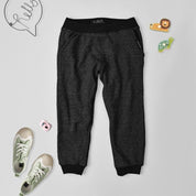 Zoltan Kid's Buffalo Minor Fault Fleece Jogger pants Boy's Trousers SNR Black Marl 12 Months 