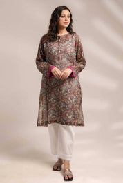 East West Women’s Pearl Placket Style Lawn Kurti