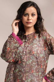 East West Women’s Pearl Placket Style Lawn Kurti