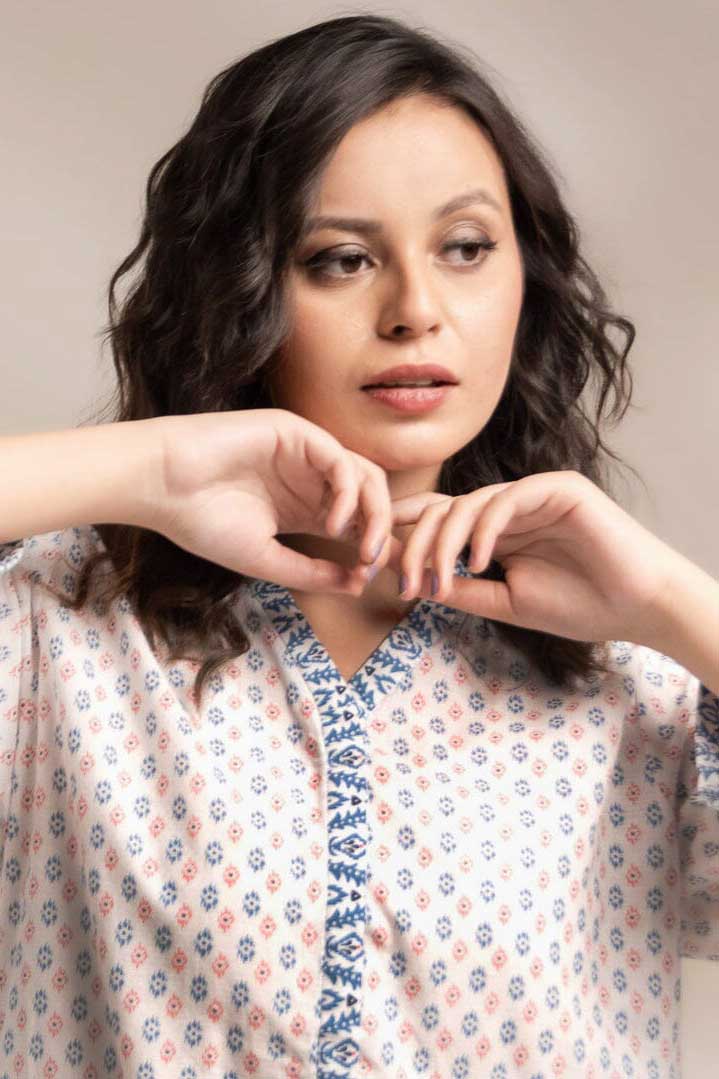 East West Women's Basic Printed Shirt