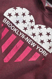 Burgundy & White