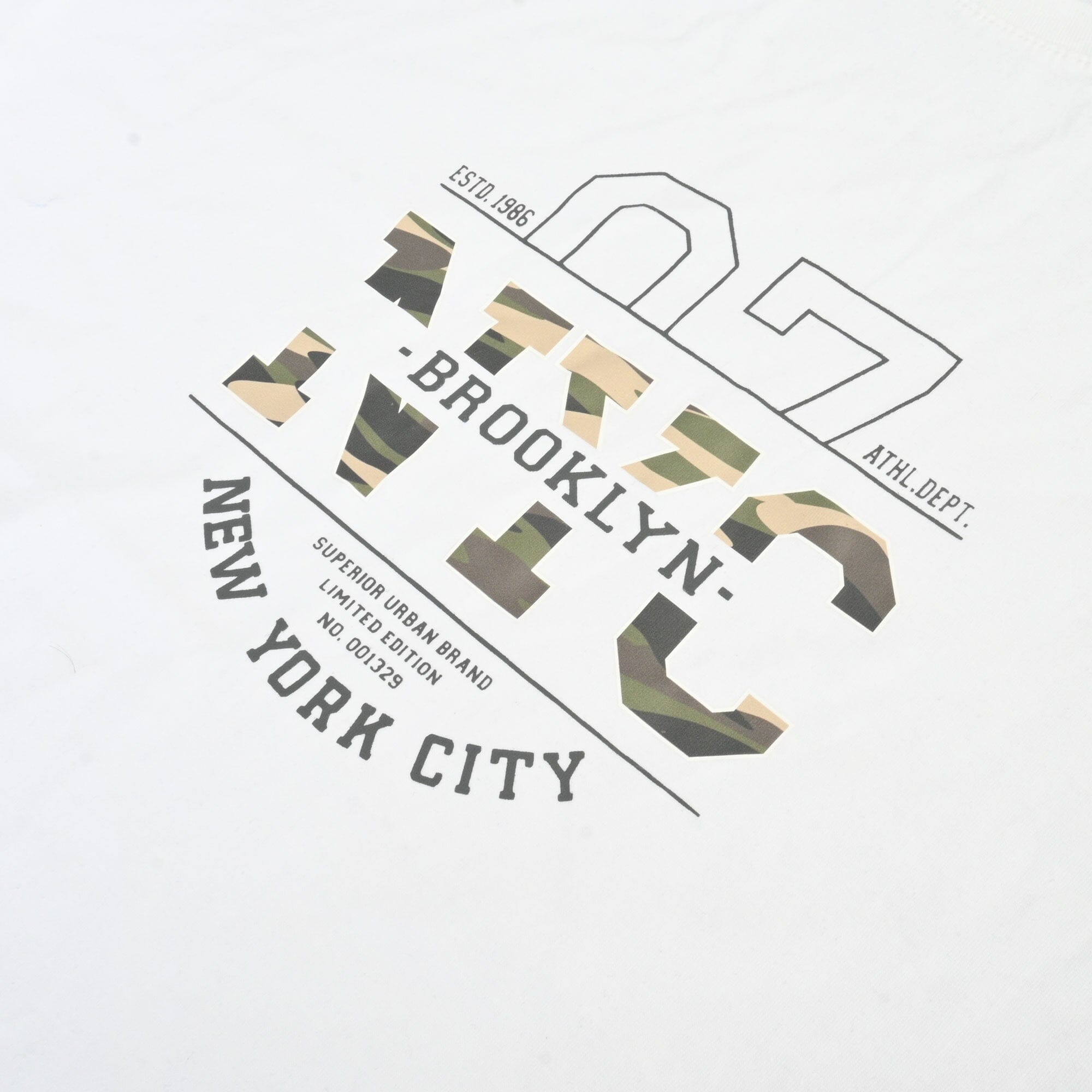 Polo Republica Men's NYC 7 Printed Minor Fault Short Sleeve Tee Shirt
