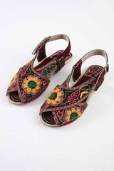Women's Sighisoara Embroidered Design Peshawri Chappal