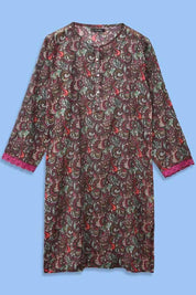 East West Women’s Pearl Placket Style Lawn Kurti