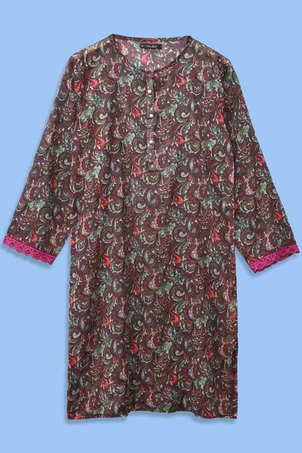 East West Women’s Pearl Placket Style Lawn Kurti