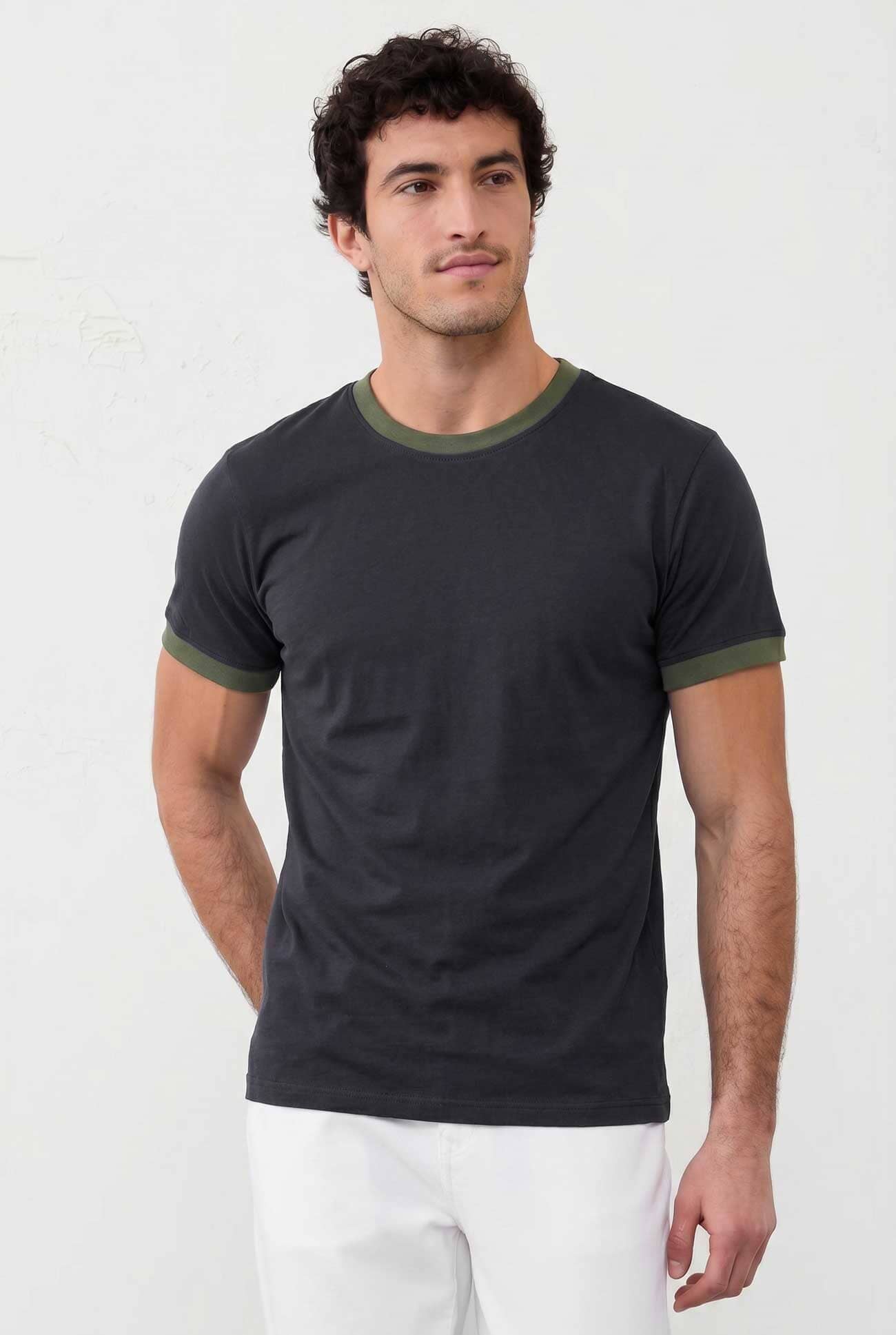 Polo Republica Men's Single Jersey Minor Fault Ringer Tee Shirt