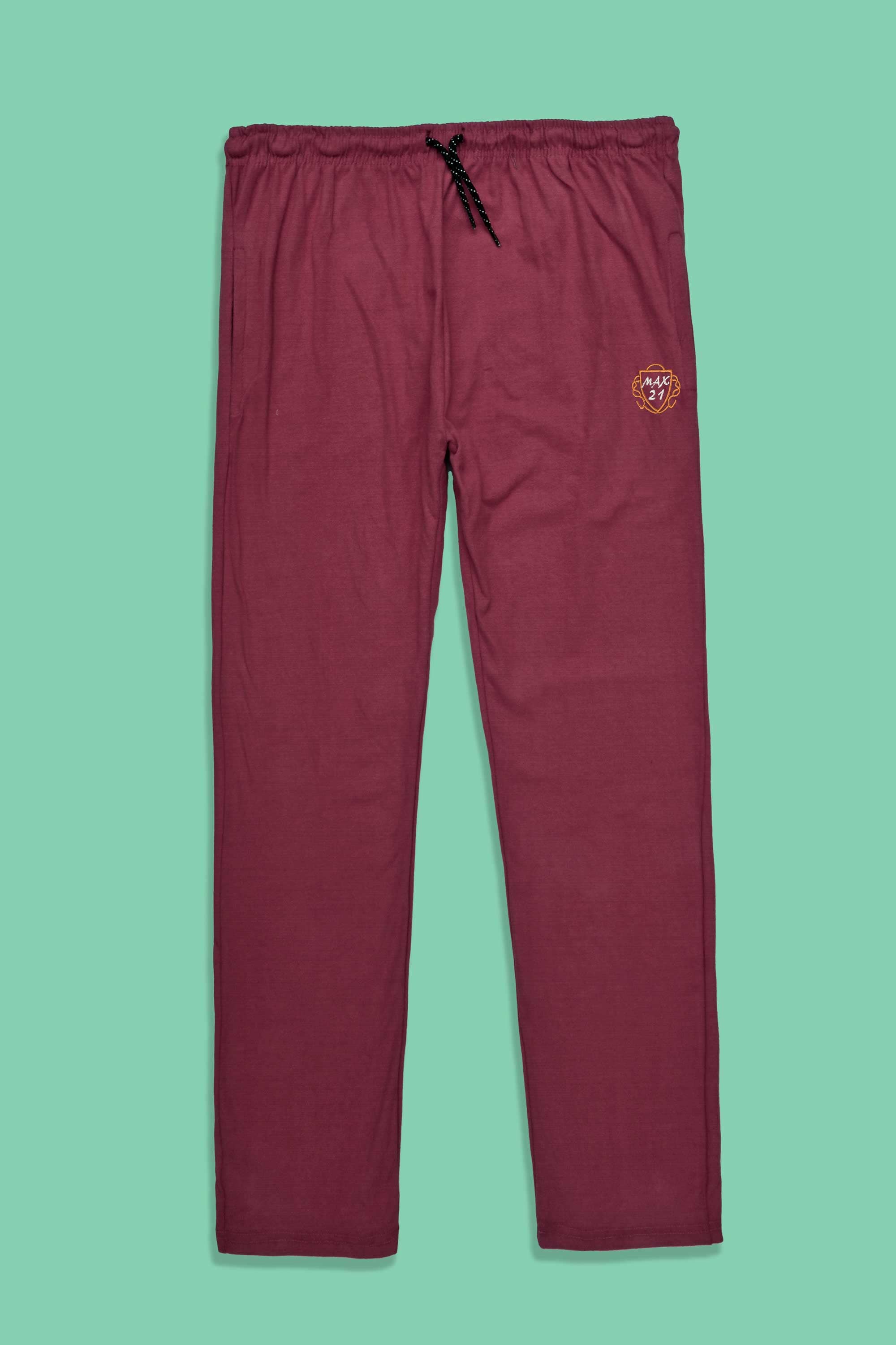 MAX 21 Men's Logo Embroidered Loungewear Trousers Men's Trousers SZK 