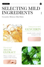 Bioaqua Cucumber Moisturizing Facial Mud Mask - 10 pcs
