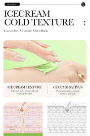 Bioaqua Cucumber Moisturizing Facial Mud Mask - 10 pcs