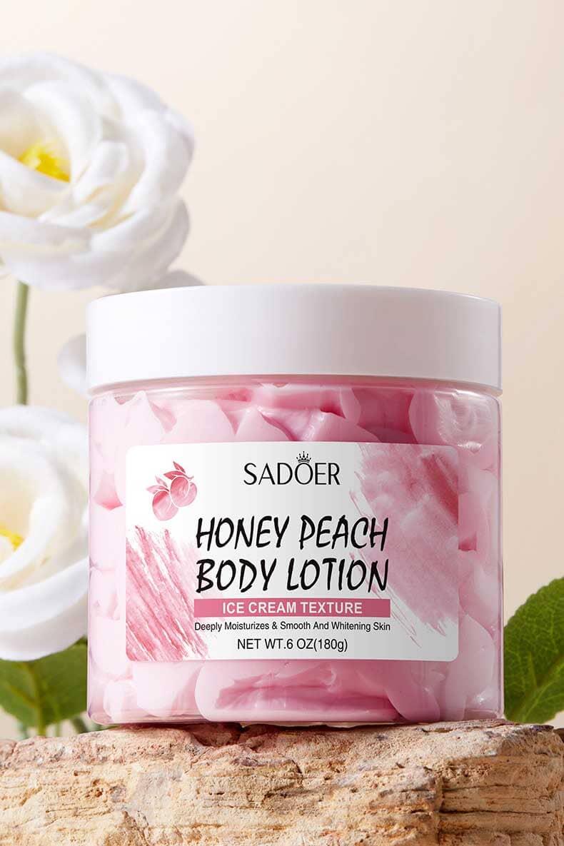 Sadoer Honey Peach Ice Cream Texture Body Lotion - 180g