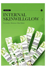 Bioaqua Cucumber Moisturizing Facial Mud Mask - 10 pcs