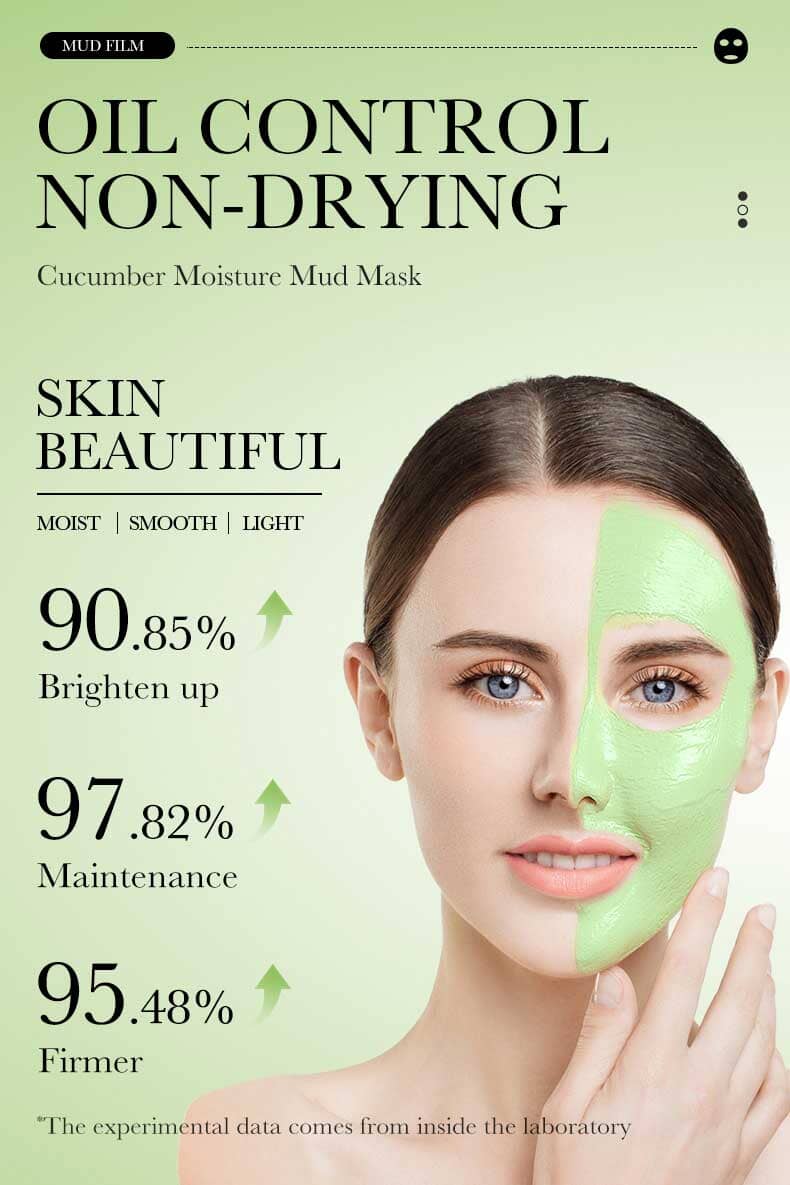 Bioaqua Cucumber Moisturizing Facial Mud Mask - 10 pcs