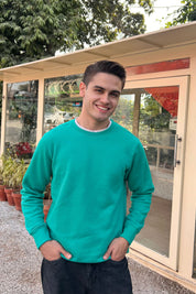 Polo Republica Men's Astrakhan Fleece Sweat Shirt Men's Sweat Shirt Polo Republica Aqua Green S 