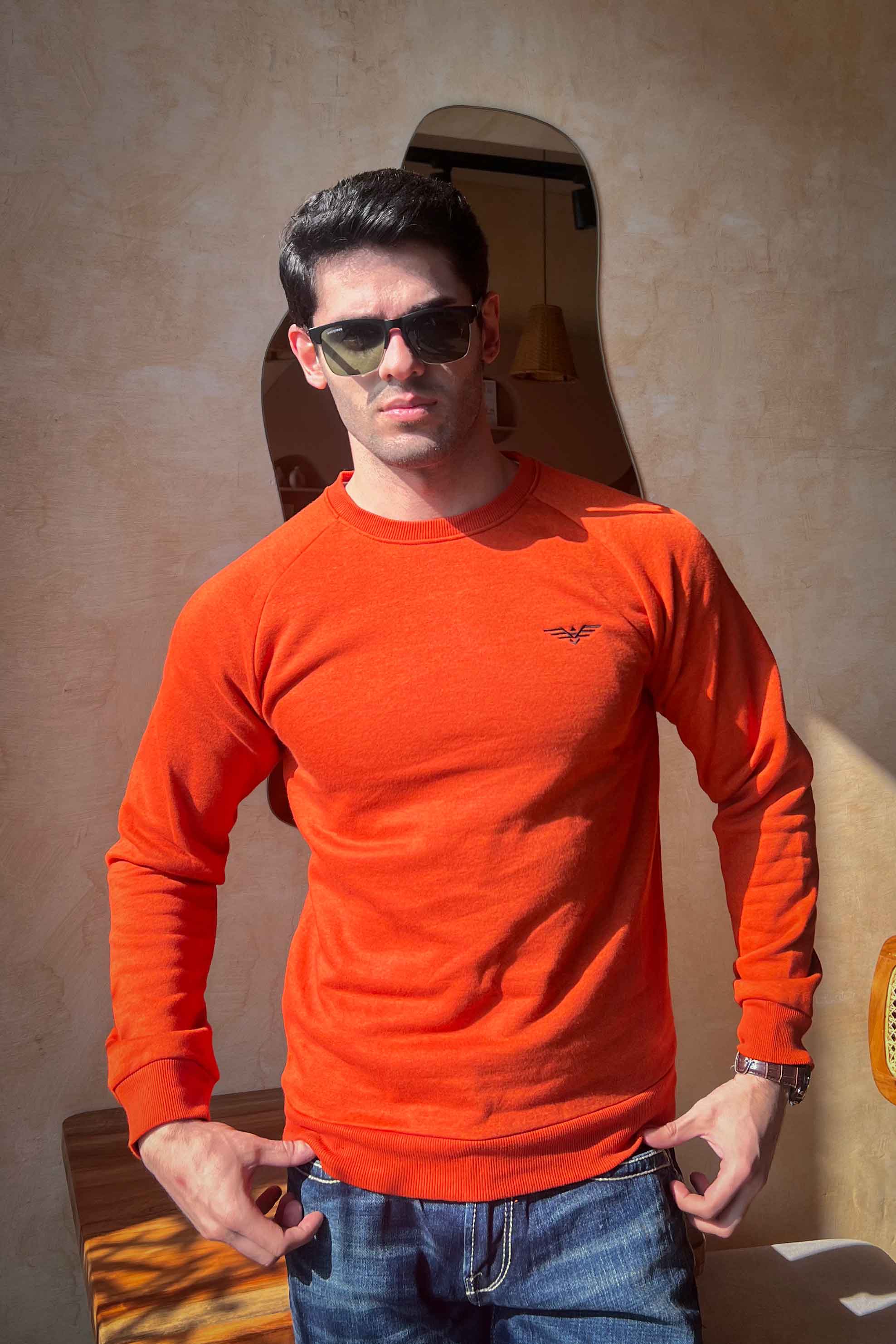 Eternity Premium Men's Logo Embroidered Raglan Sleeve Sweat Shirt Men's Sweat Shirt Eternity (Sale Basis) 