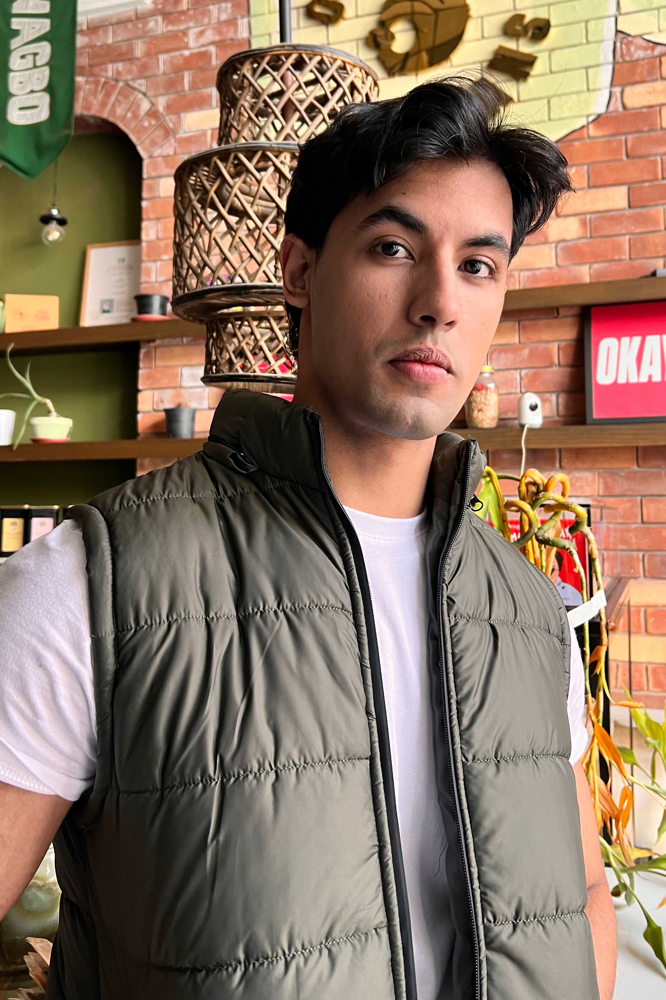 Men's Detachable Hood Puffer Gilet