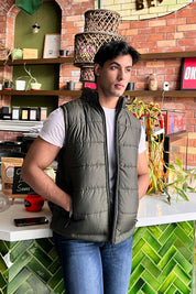 Men's Detachable Hood Puffer Gilet