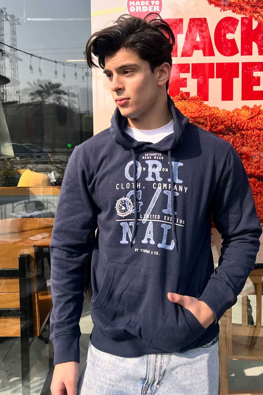 X-M Men's Original Printed Pullover Hoodie