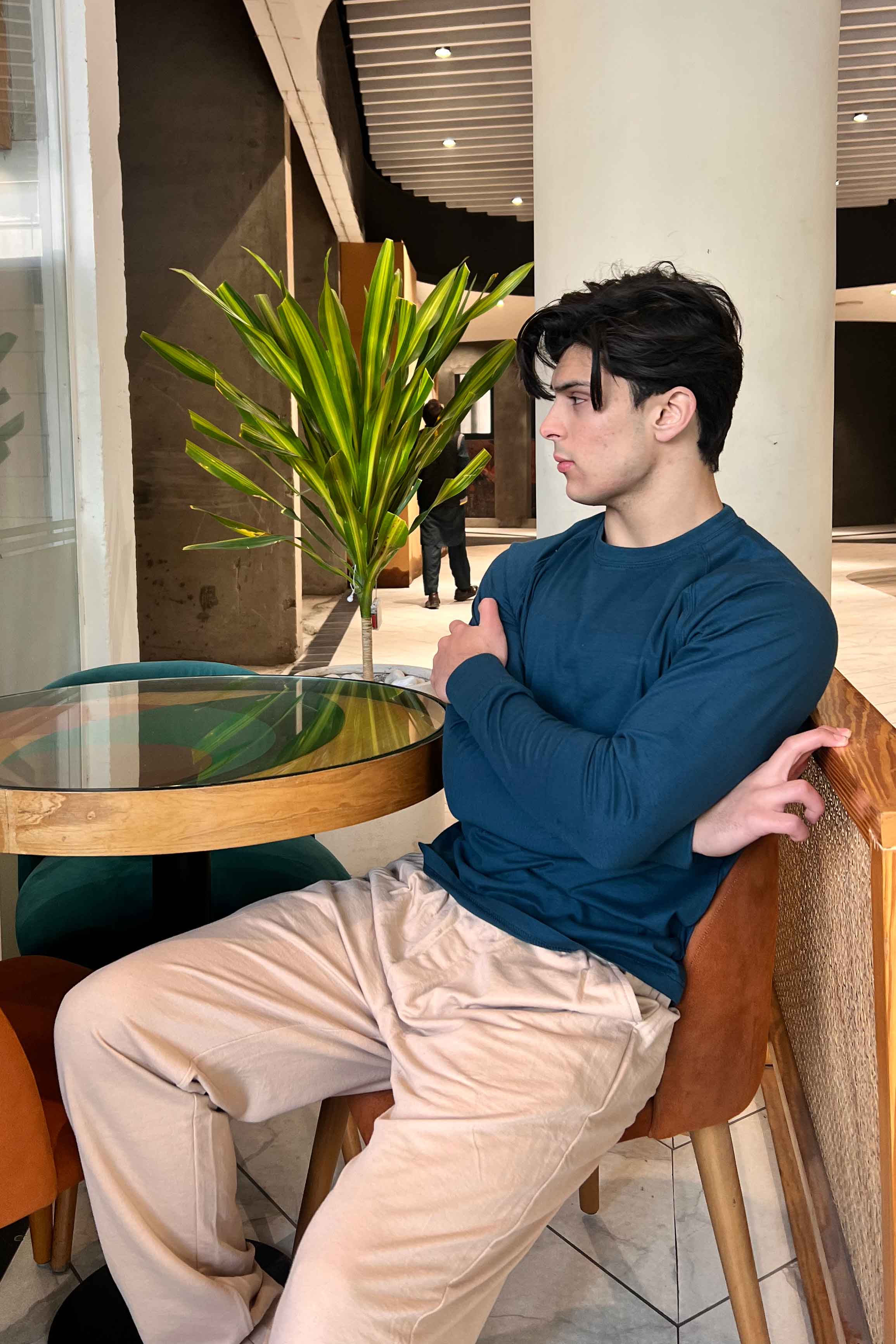 Polo Republica Men's Essentials Raglan Long Sleeve Pique Tee Shirt