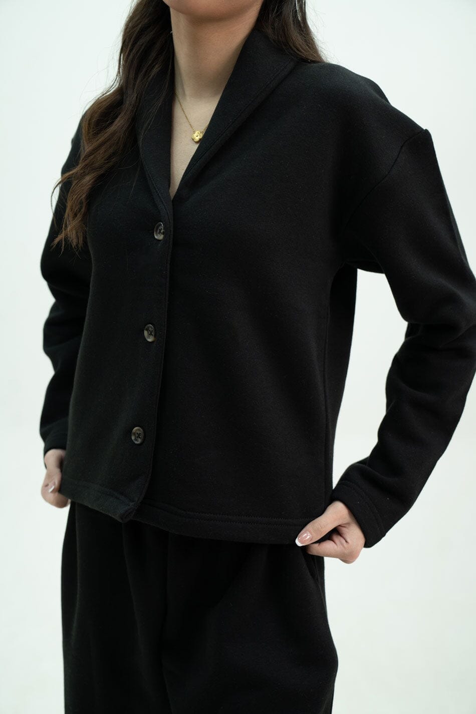 USQUARED Women's Shawl Collar Co-Ord Set