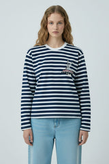 LFT Women's Looney Tunes Striped Tee Shirt