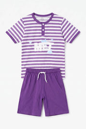 Purple & White