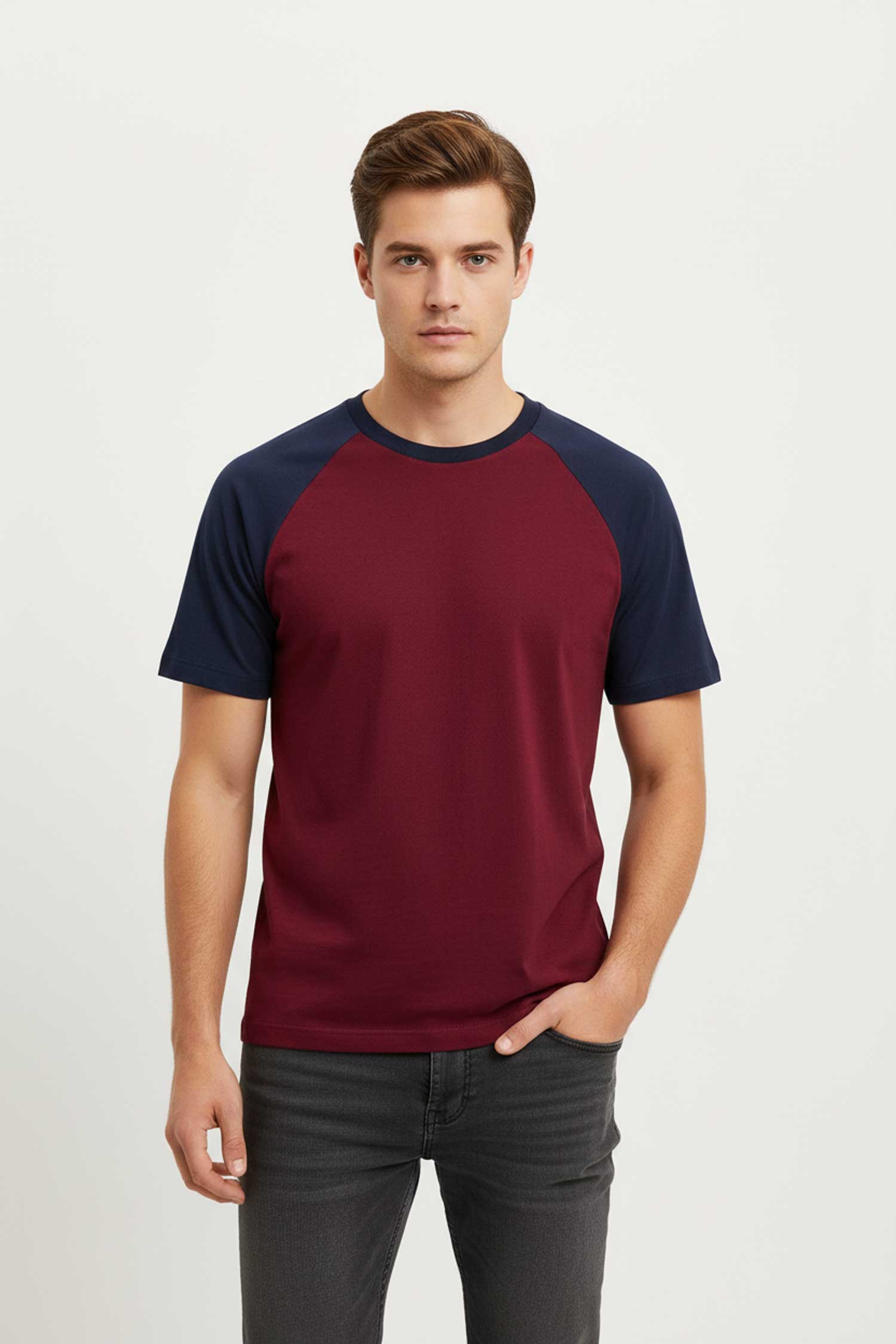 Maroon & Navy