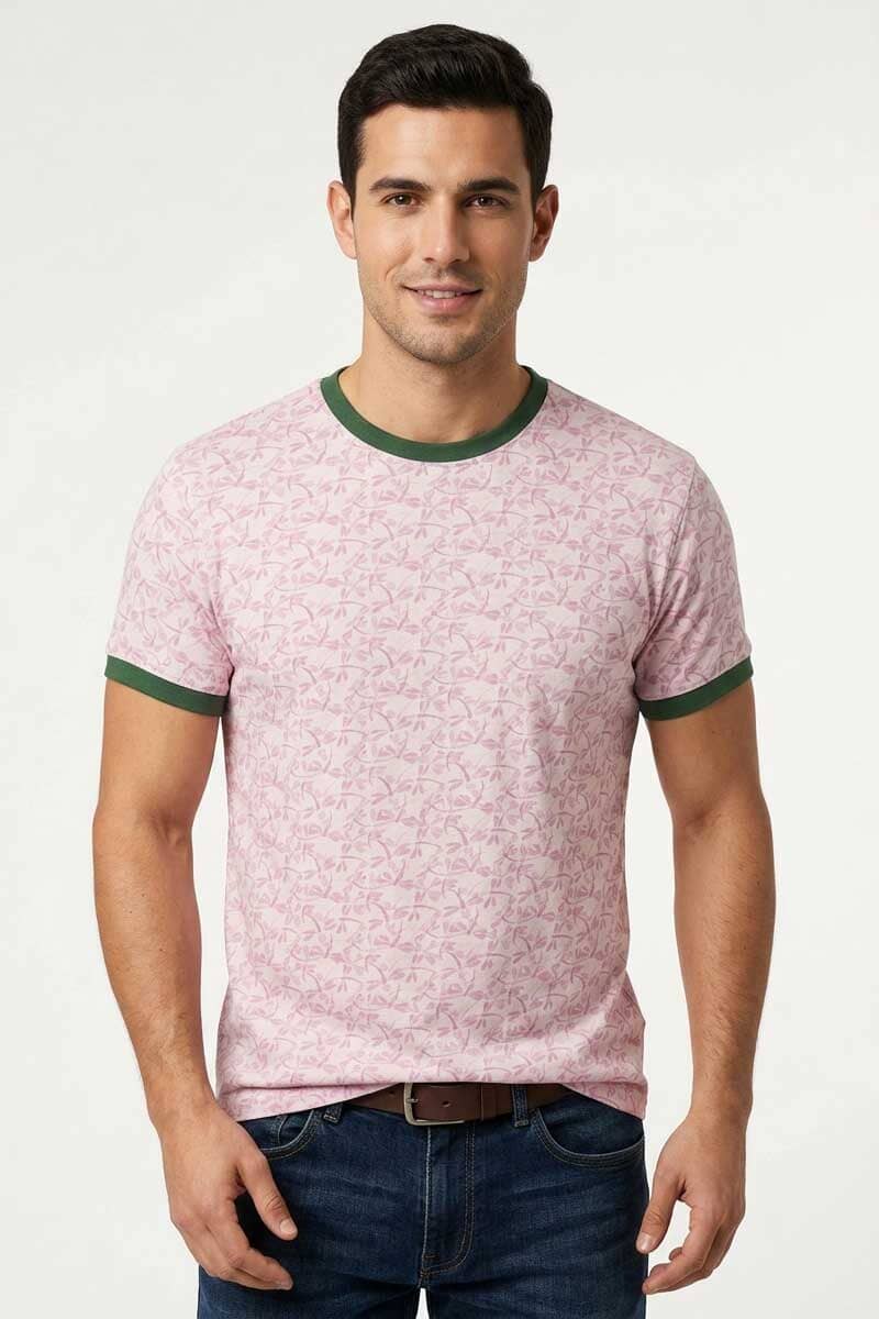 Mauve & Bottle Green