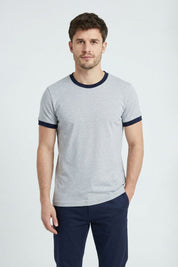 Melange Grey & Navy
