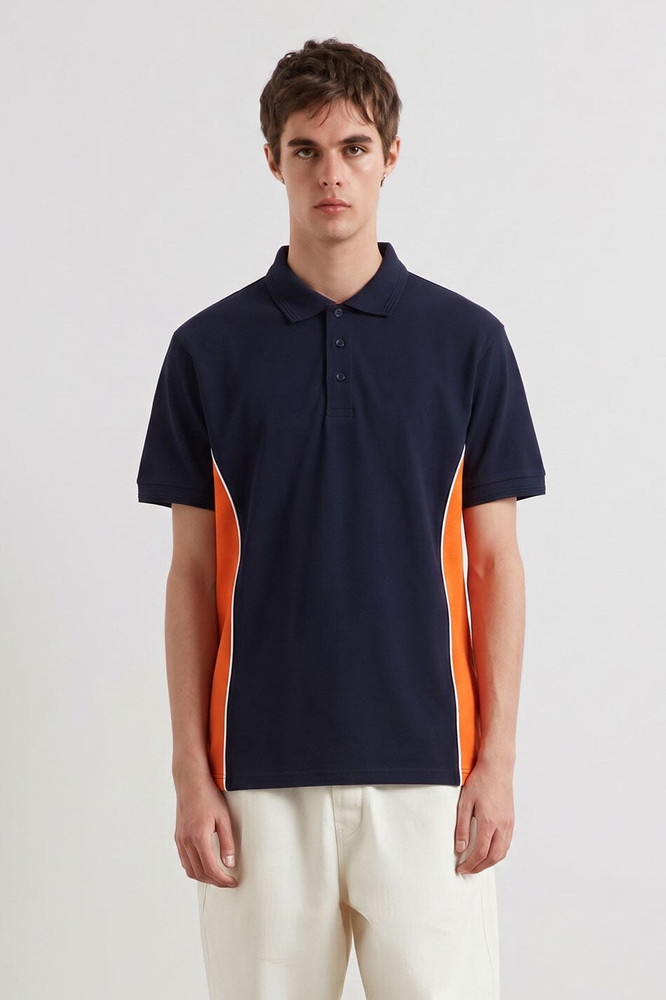 Navy & Orange